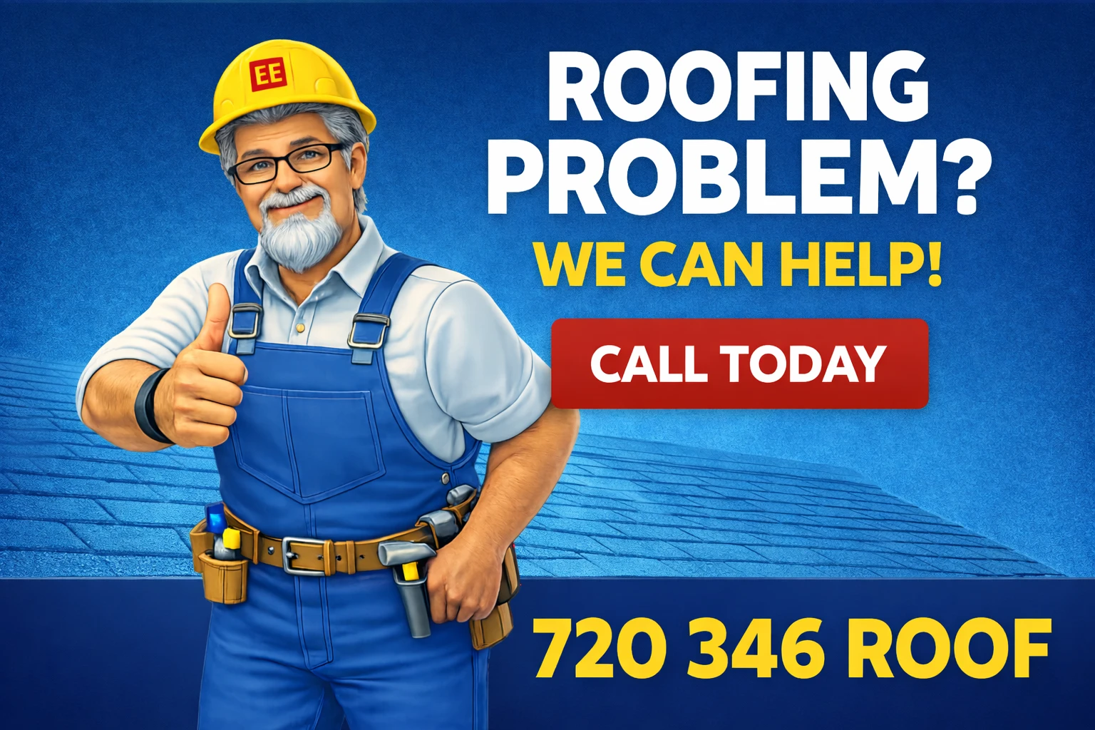 Roofer Near Me Denver roof problem poster for Ernie’s Roofing